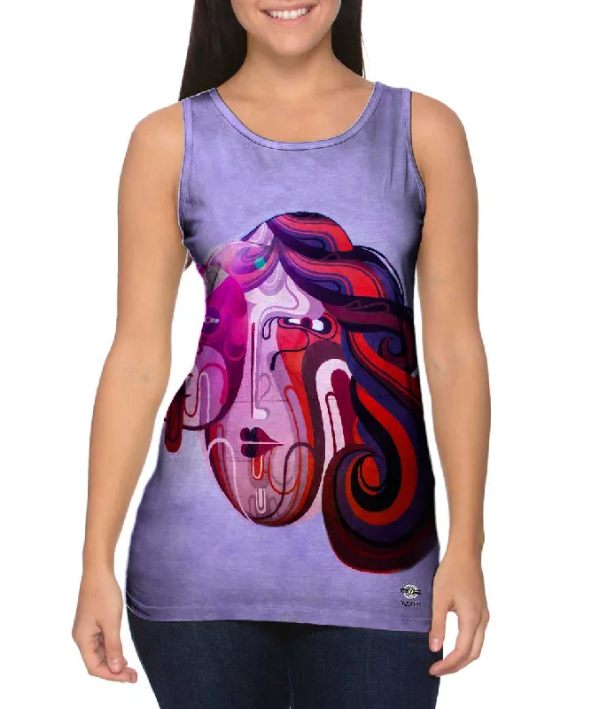 High - Neck Women's Silk Blend Tank Tops for a Luxurious FeelNew Tattoo Kitty Cat Graffiti Art Basel Miami 2013