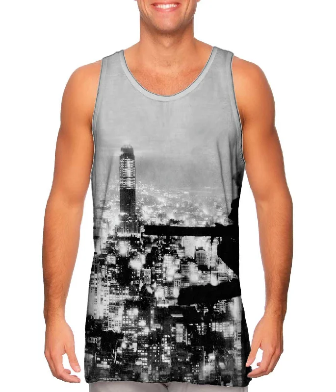 Halter Neck Women's Modal Blend Tank Tops for ComfortNew York City At Night View