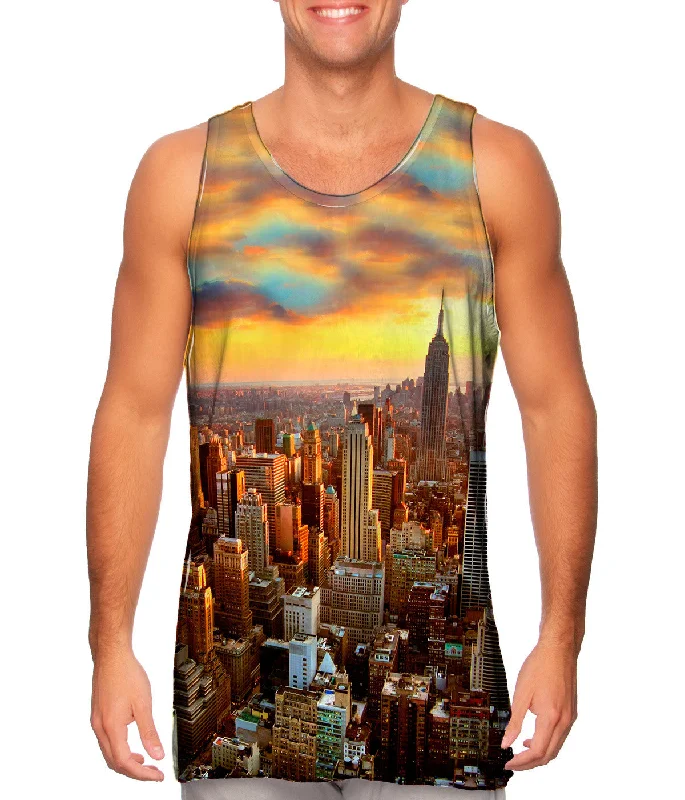 Women's Sleeveless Ribbed Tank Tops for a Trendy LookNew York Sunset