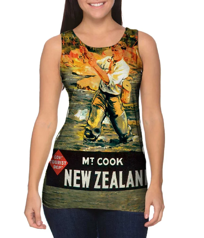 Square Neck Women's Organic Cotton Tank Tops in Earth TonesNew Zealand For The Worlds Best Sport 038