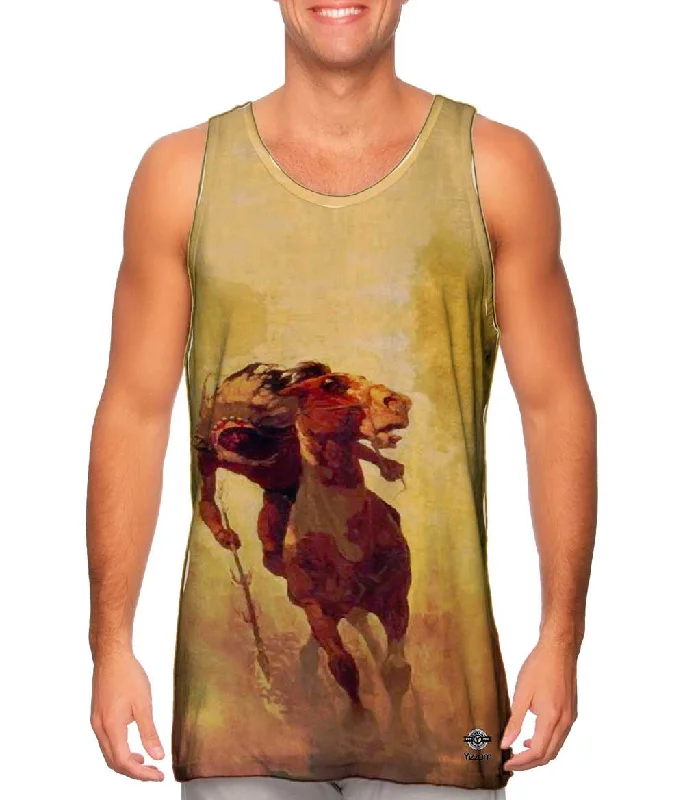 One - Shoulder Women's Rayon Blend Tank Tops for a Flowy LookNewell Convers Wyeth - "The Indian Lance"