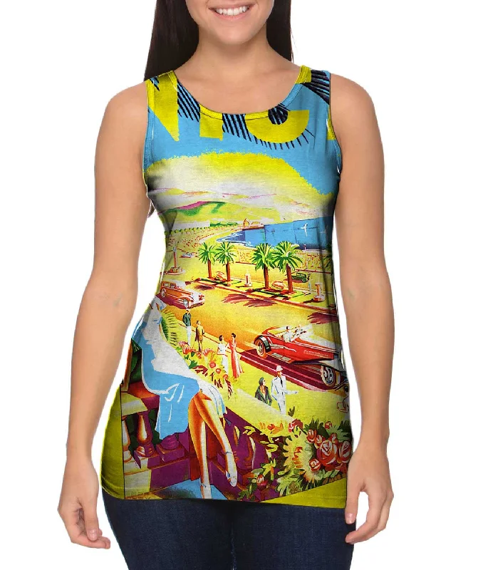 Square Neck Women's Organic Cotton Tank Tops in Earth TonesNice France Deco 015