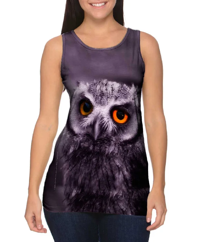 High - Neck Women's Silk Blend Tank Tops for a Luxurious FeelNight Owl Drowsy