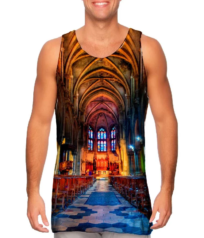 Mock Neck Women's Performance Tank Tops for CyclingNimes Church