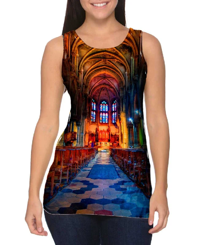 Plunge Neck Women's Seamless Tank Tops for a Smooth FitNimes Church