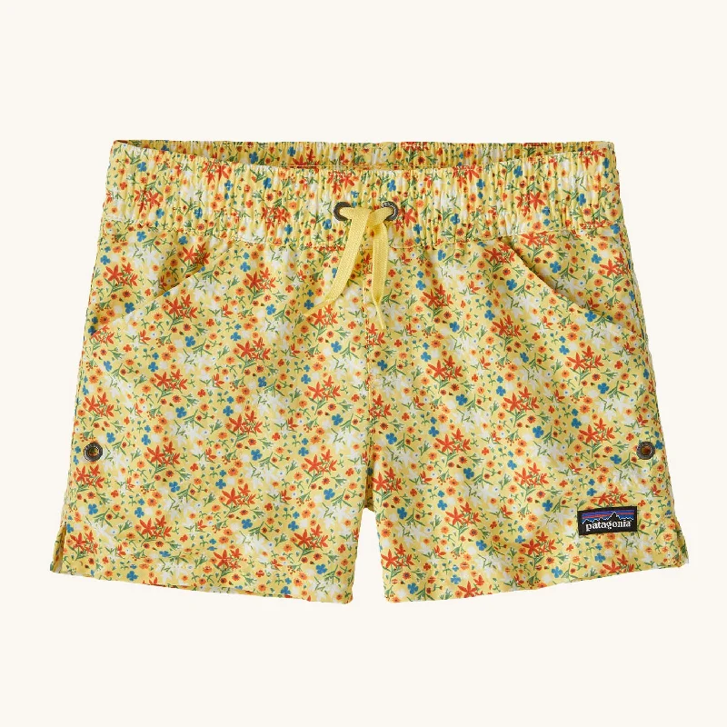 Printed Animal Print Women Shorts for a Wild and Stylish AppearancePatagonia Kids Costa Rica Baggies Shorts - Little Isla / Milled Yellow