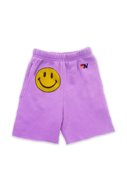 Plus Size Women Shorts with a Comfortable and Stylish FitSMILEY KIDS SWEATSHORTS - NEON PURPLE