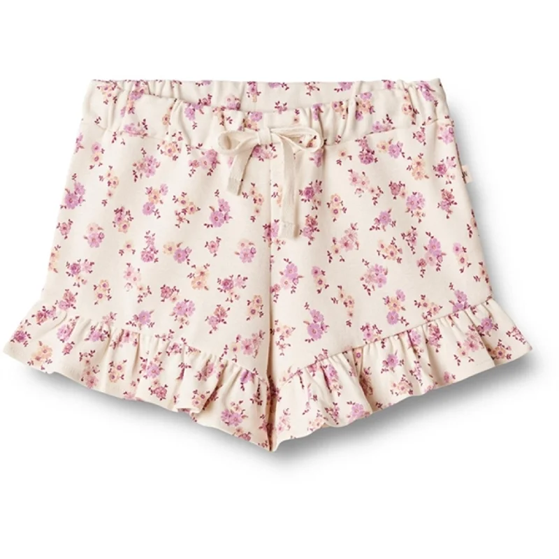 Tie - Waist Women Shorts for a Customizable FitWheat Shell Flowers Jersey Shorts Deva