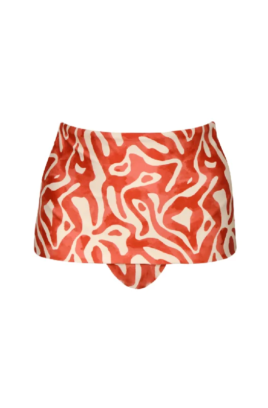 Tropical - themed bikini for a vacation - ready beach outfitAtalia Coral Domus Bottom