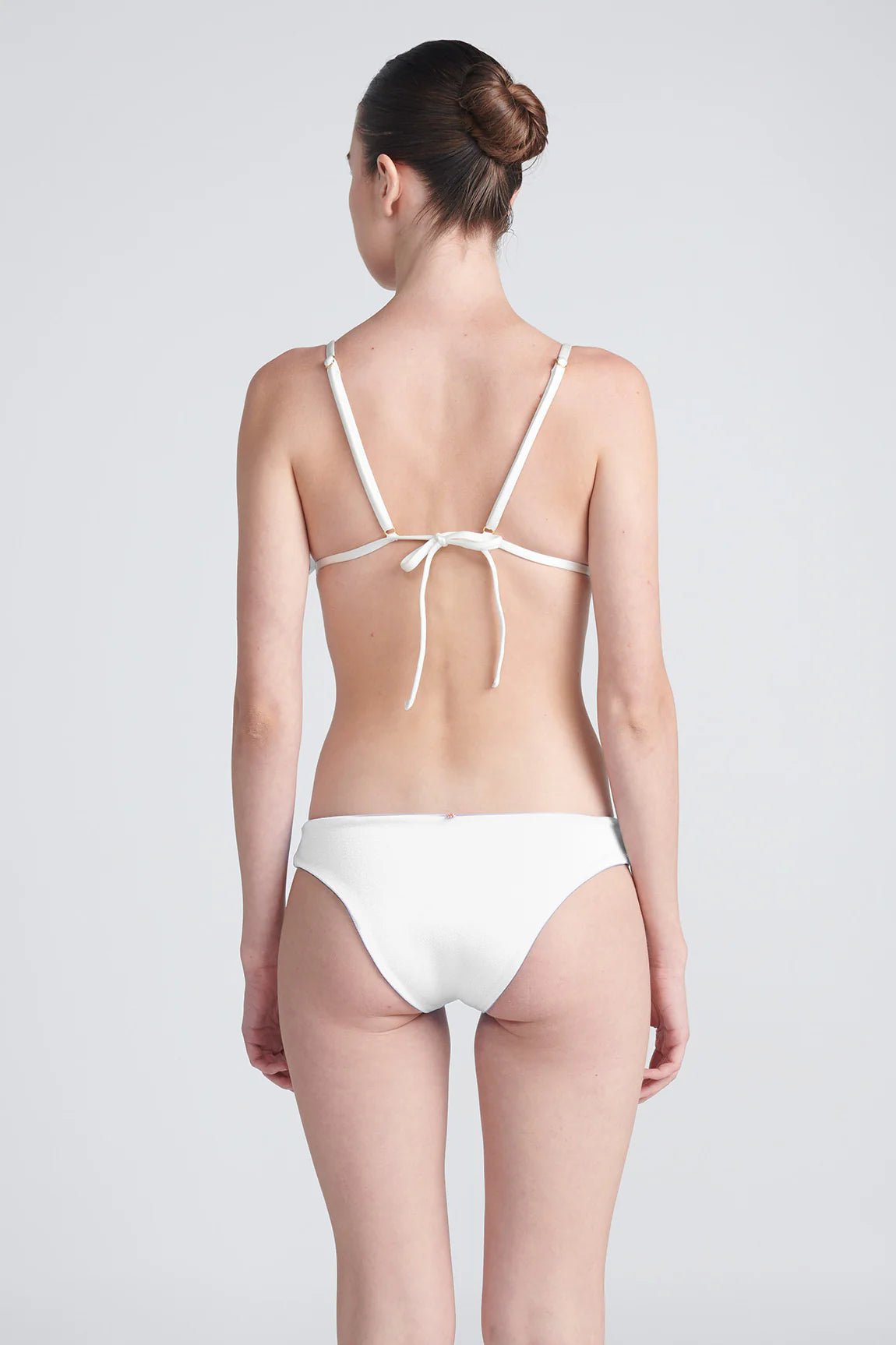 Monokini - style bikini with a unique one - piece - meets - bikini designBottom Ivory Dichotomy