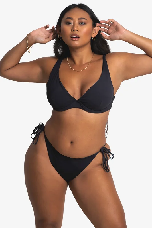 Long - line bikini top for added support and a fashionable lookBella Tie Side Bottoms