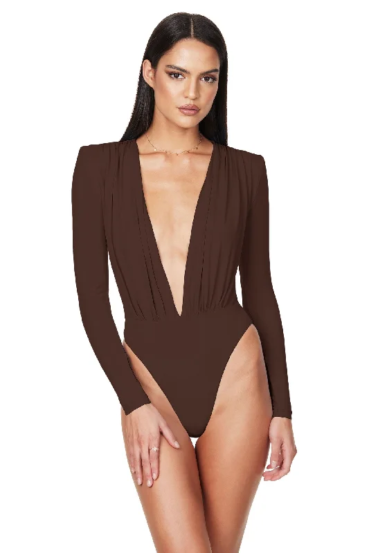 Plus - Size Bodysuits with a Comfortable and Flattering FitDASHA PLUNGE BODYSUIT