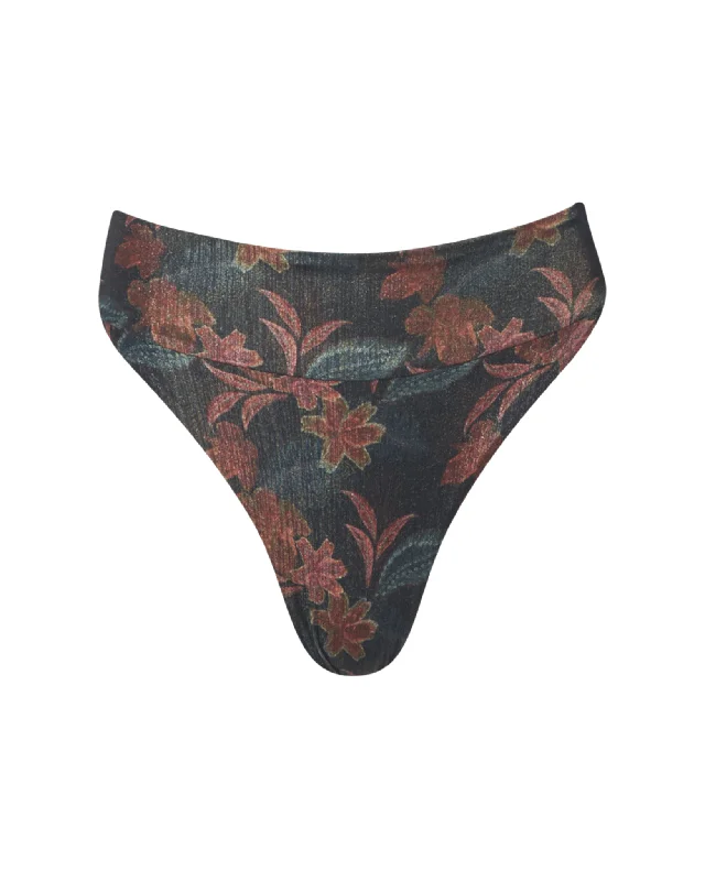 Long - line bikini top for added support and a fashionable lookErica Black Dore High Waisted Bottom