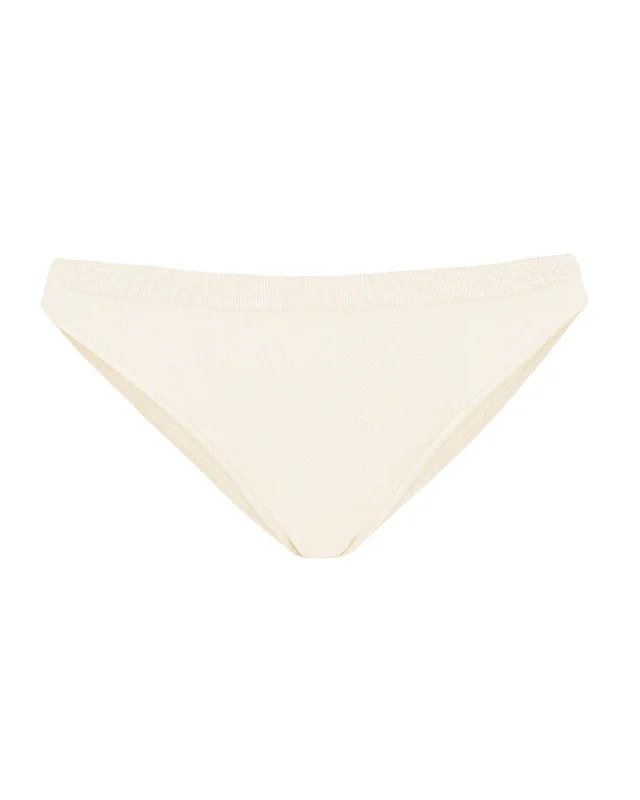 Tropical - themed bikini for a vacation - ready beach outfitEVOLVE Bikini Bottoms | Cream