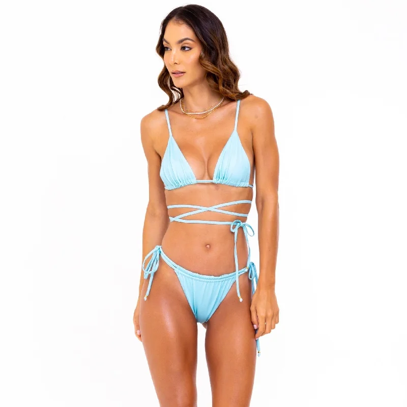 Plus - size bikini with full - coverage options for comfort and confidenceIndigo Mint Bottom