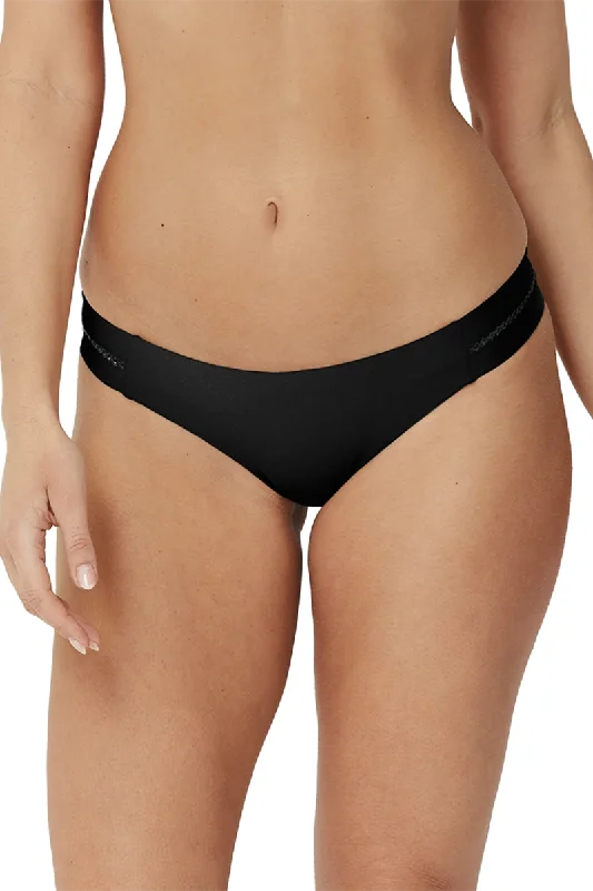 High - waisted bikini for a retro and tummy - flattering lookML Separates Twin Band Pant Black