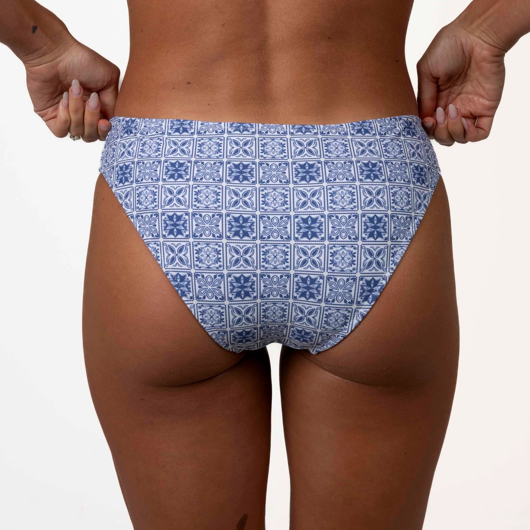 Sports bikini for high - intensity water activities like surfingMykonos Full Coverage Bottoms Mykonos Blue