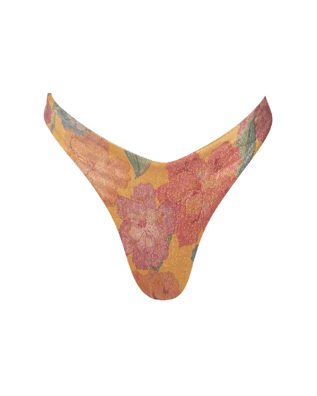 String bikini for a minimalistic and sexy beach styleSarah Orange Dore V-Cut Bikini Bottom