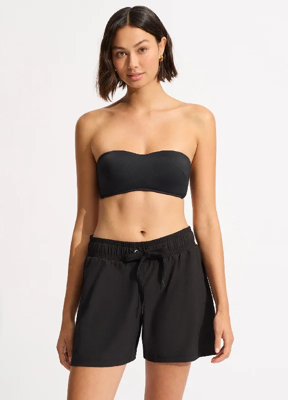 Sports bikini for high - intensity water activities like surfingSeafolly Collective Mid Length Boardshort - Black