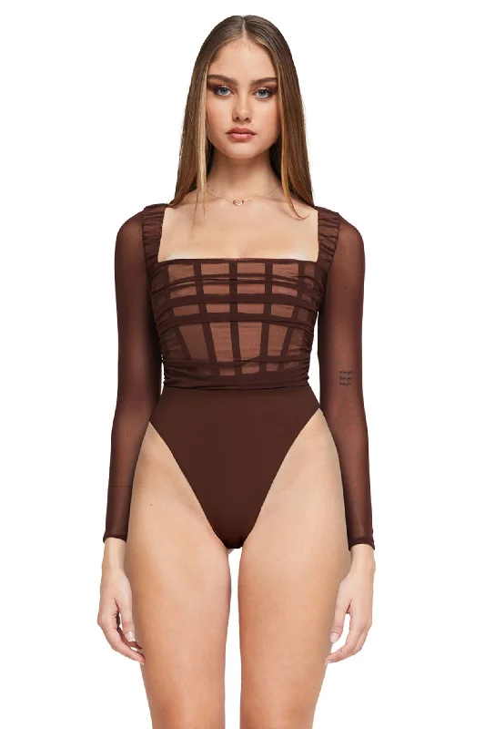 Metallic Bodysuits for a Glitzy and Glamorous Night OutVision LS Bodysuit