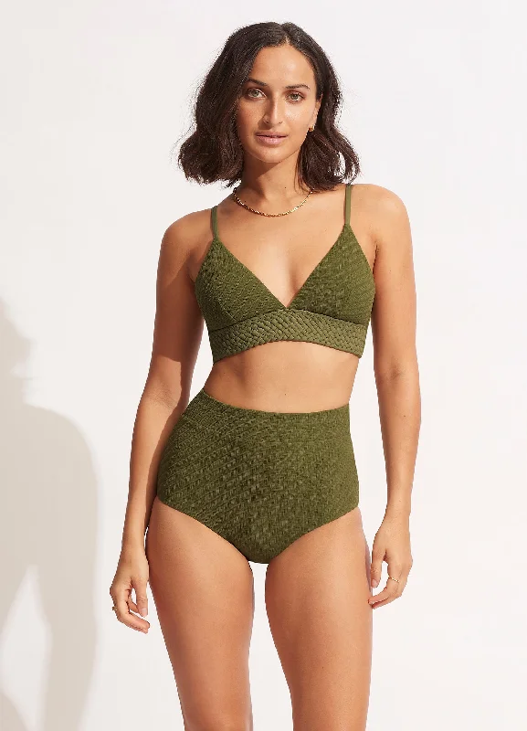 Maternity bikini for expecting mothers to enjoy the beach comfortablyWillow High Waisted Pant - Avocado