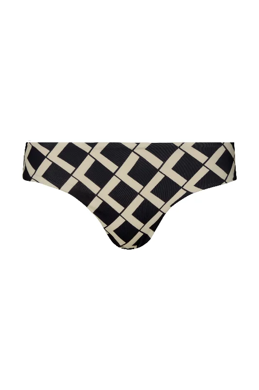 Tie - side bikini bottoms for an adjustable and stylish fitZahra Black Deco Bottom