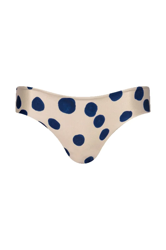 Tropical - themed bikini for a vacation - ready beach outfitZahra Blue Dots Bottom