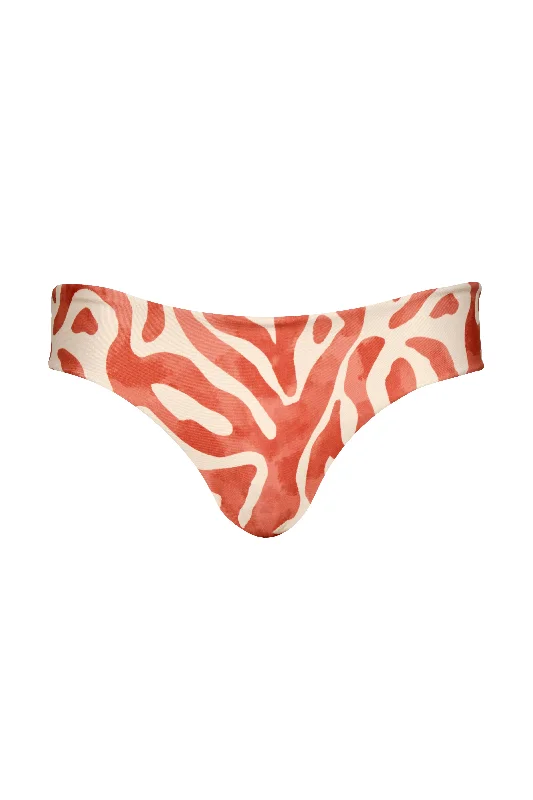 Metallic - finish bikini for a glamorous and eye - catching poolside lookZahra Coral Domus Bottom